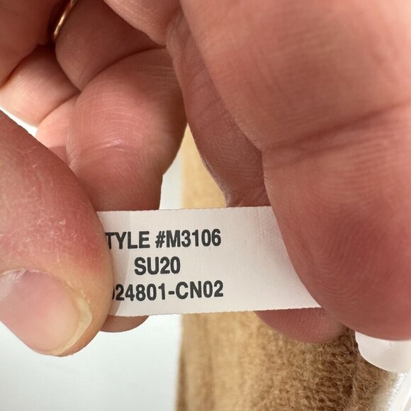 Madewell Kent Cardigan In Heather Timber‎ Cream Brown Colorblock Coziest Yarn M - Picture 3 of 5